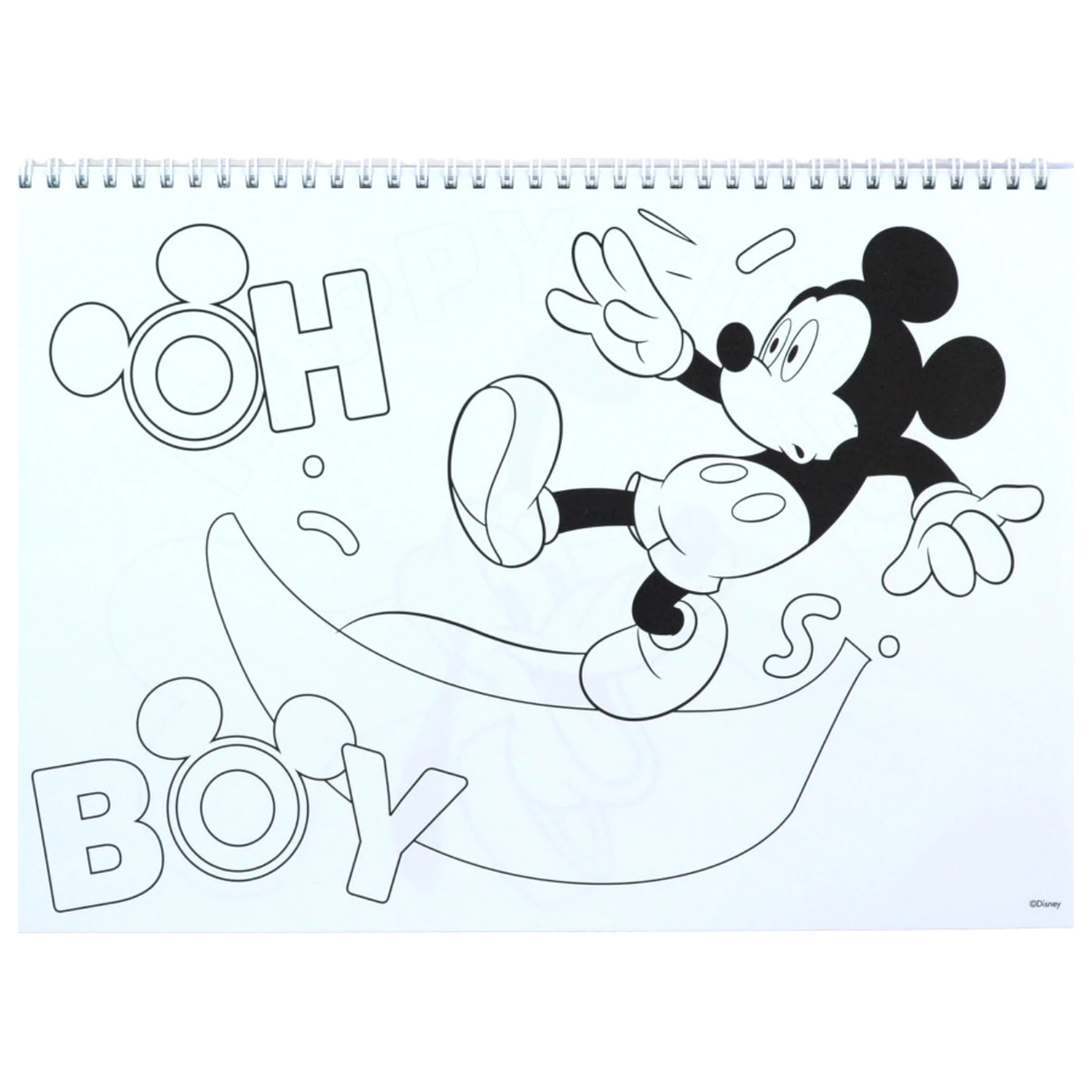 Disney Mickey Oh Boy A/4 špirálový skicár so 40 listami a nálepkami produktová fotografia