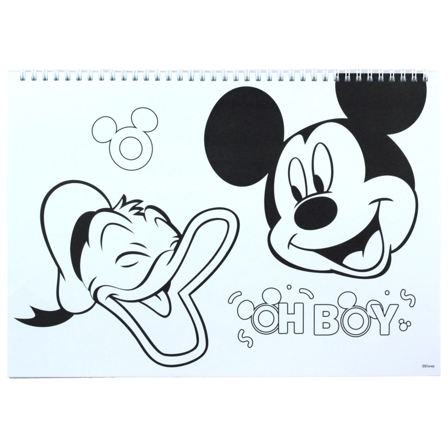 Disney Mickey Oh Boy A/4 špirálový skicár so 40 listami a nálepkami produktová fotografia