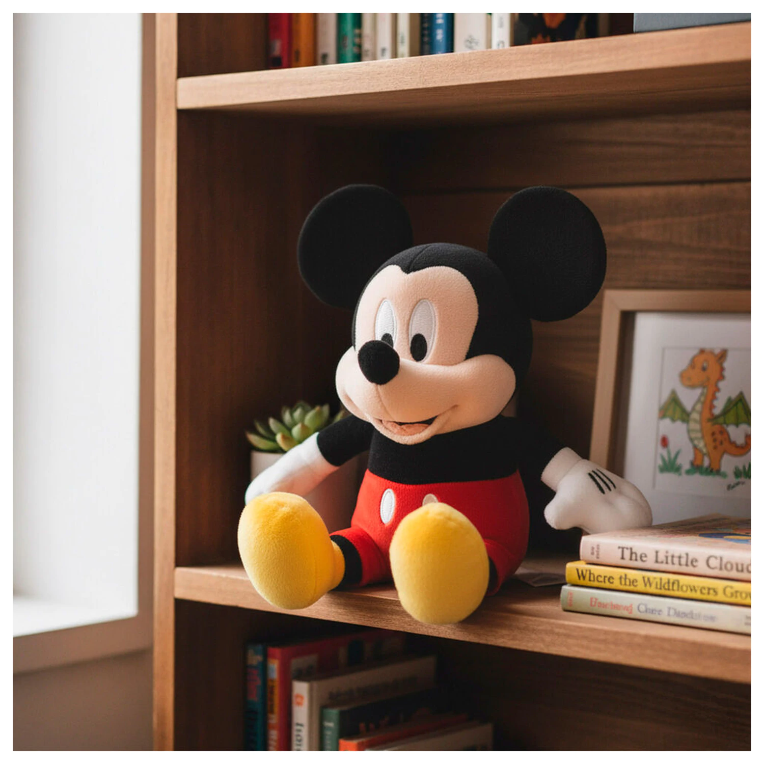 Disney Mickey pokladnička plyšová hračka 20cm produktová fotografia