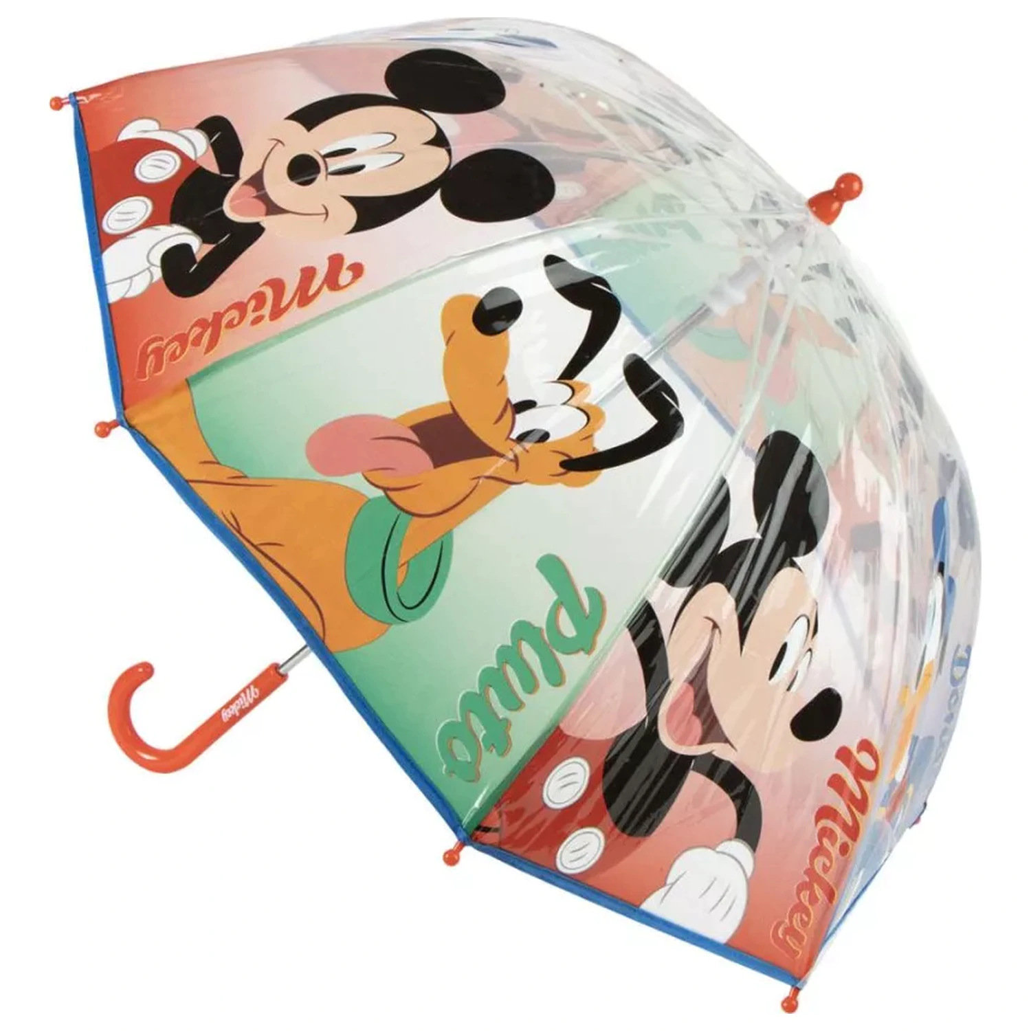 Disney Mickey Pluto detský priehľadný dáždnik produktová fotografia