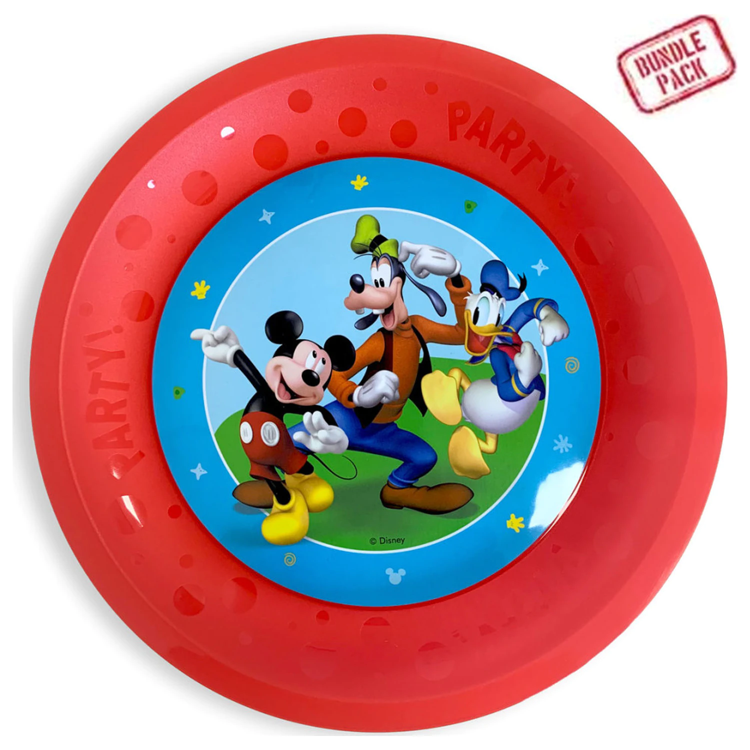 Disney Mickey Rock the House micro prémiová plastová plochá tanierová súprava 4 kusy 21 cm produktová fotografia