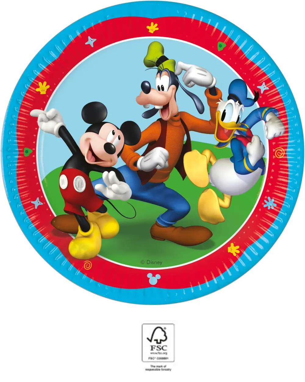 Disney Mickey Rock the House papierové taniere 8 ks 23 cm FSC produktová fotografia