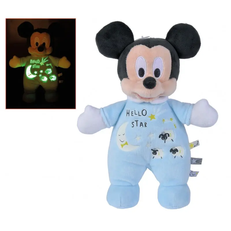 Plyšová figúrka Disney Mickey Soft Glow in the Dark 25 cm termékfotó