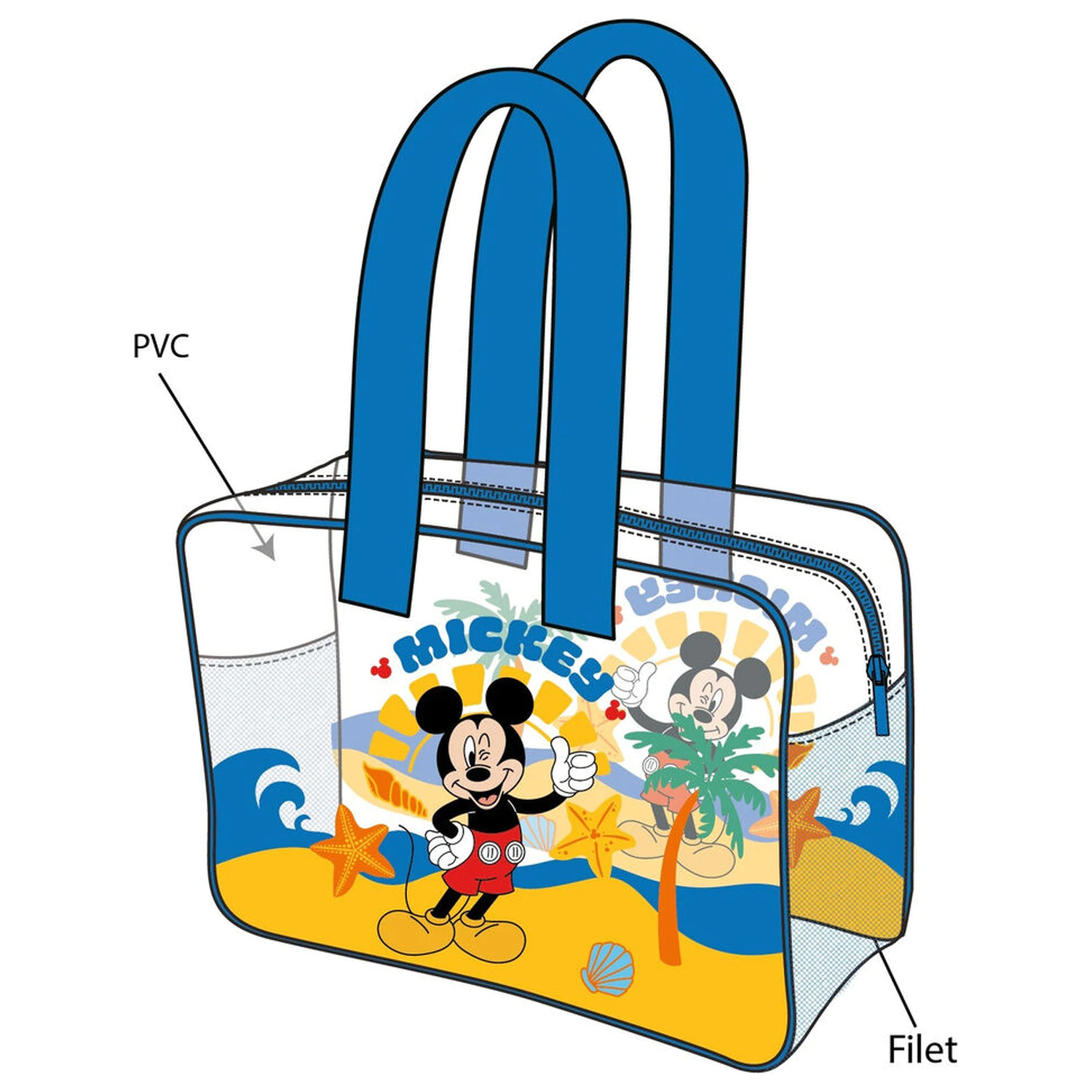 Disney Mickey plážová taška produktová fotografia