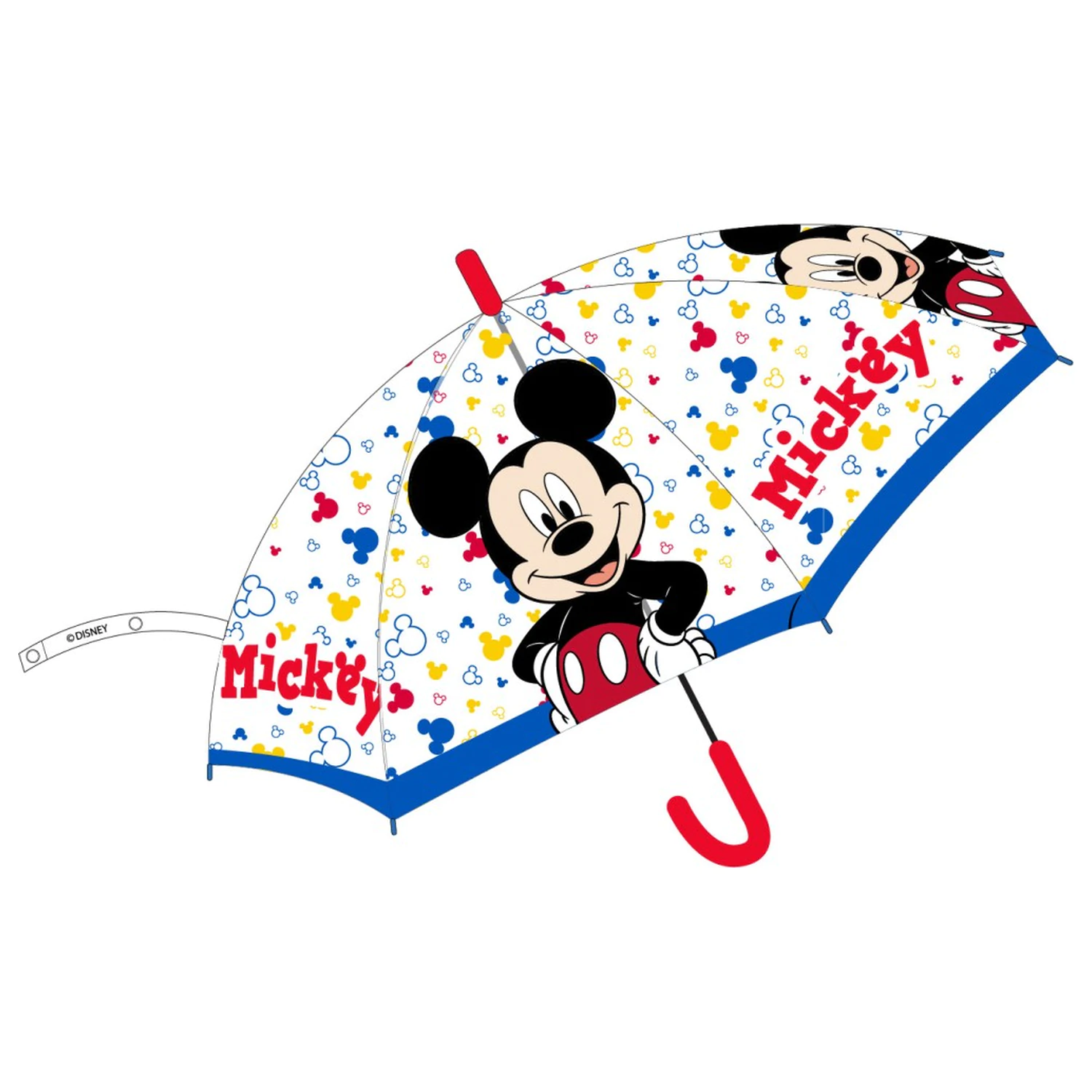 Disney Mickey Toontown Detský poloautomatický transparentný dáždnik Ø74 cm produktová fotografia