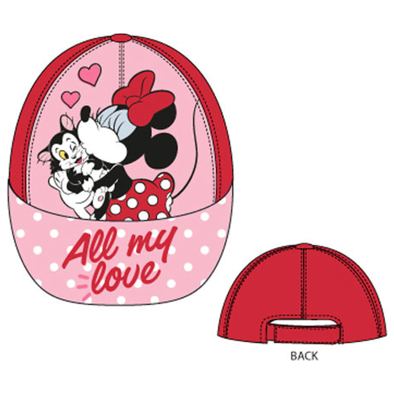 Disney Minnie All My Love Red detská šiltovka 52 cm produktová fotografia