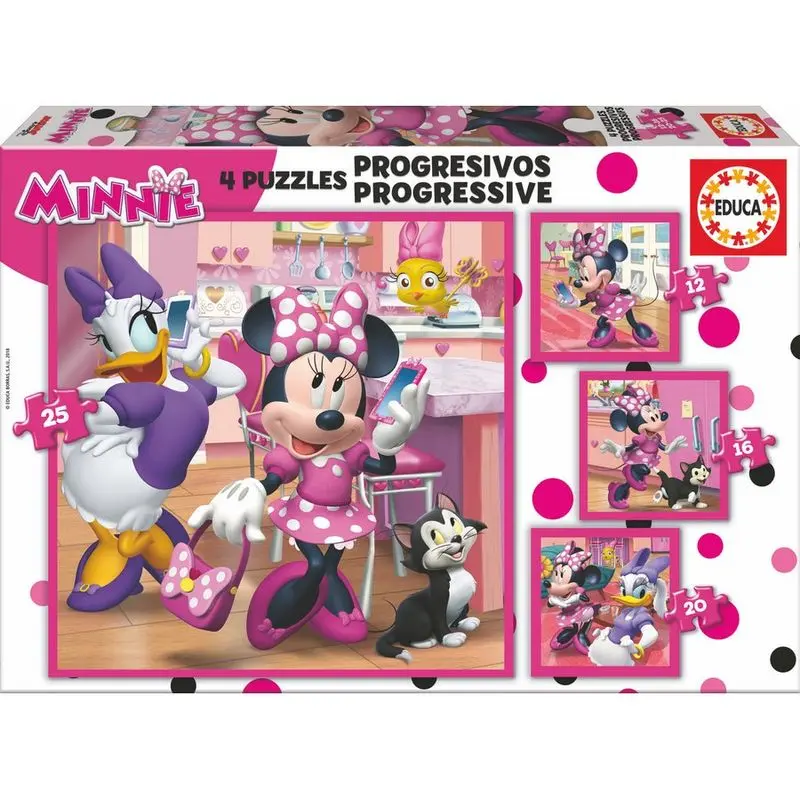 Disney Minnie and the Happy Helpers puzzle 12-16-20-25 dielikov produktová fotografia