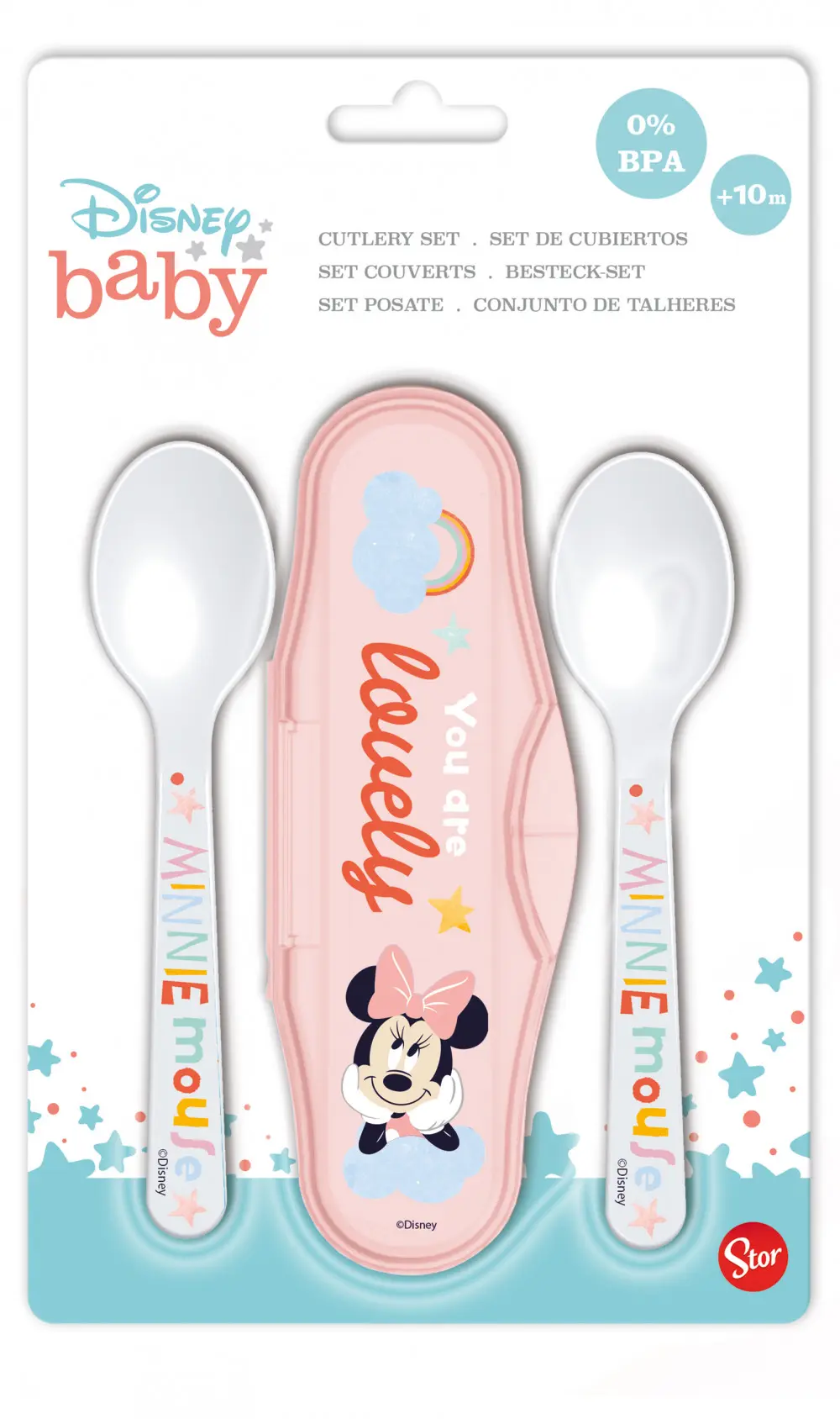 Disney Minnie Mouse cestovný príborový set produktová fotografia