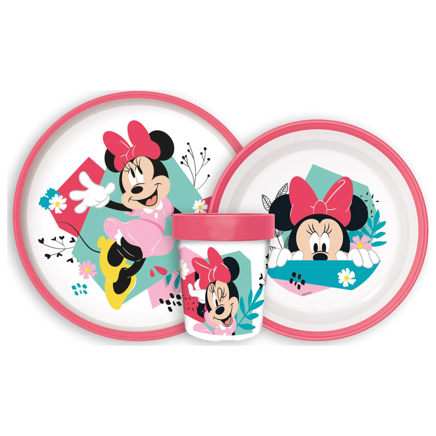 Disney Minnie Protišmykový obedový set, Micro plastový set produktová fotografia