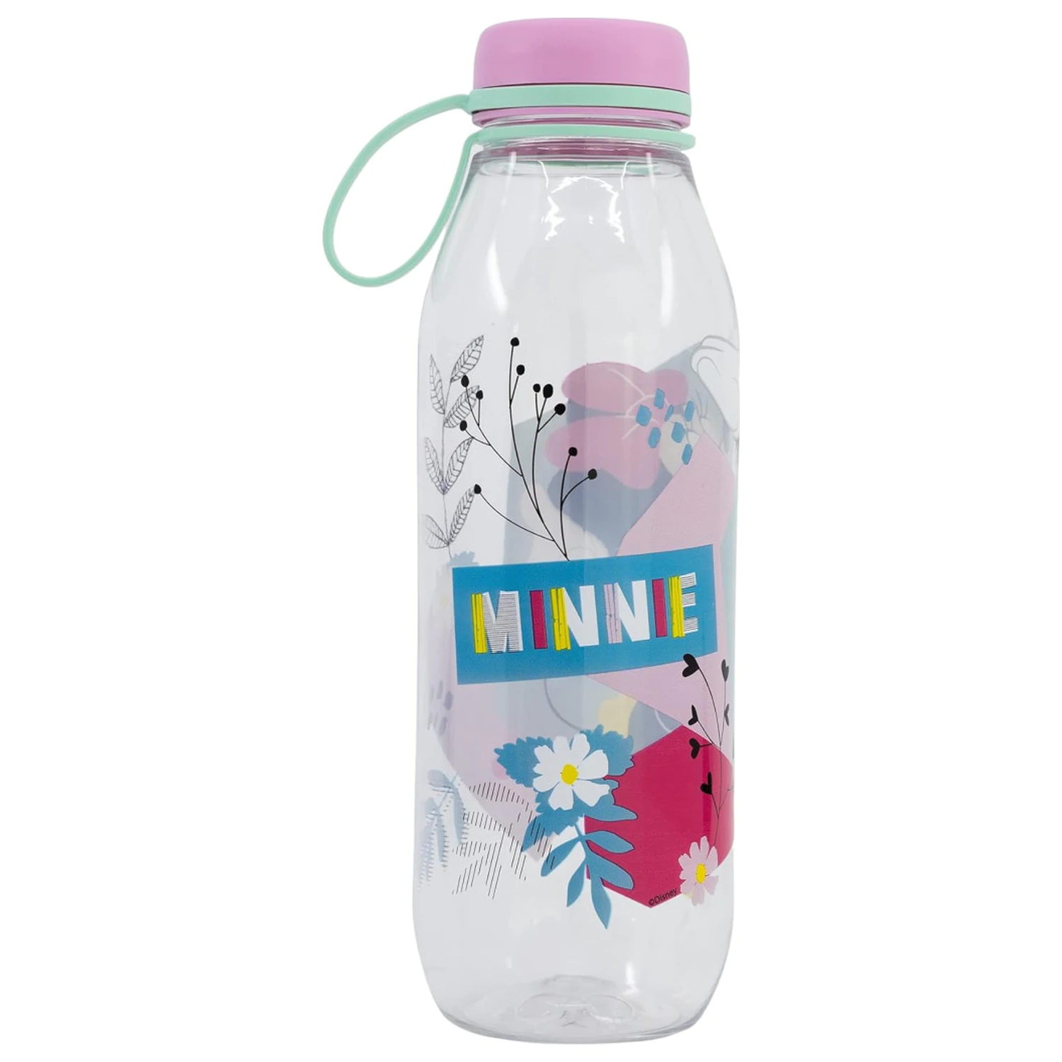 Disney Minnie Mouse Being More Ecozen Plastic fľaša na vodu so skrutkovacím uzáverom 650 ml produktová fotografia
