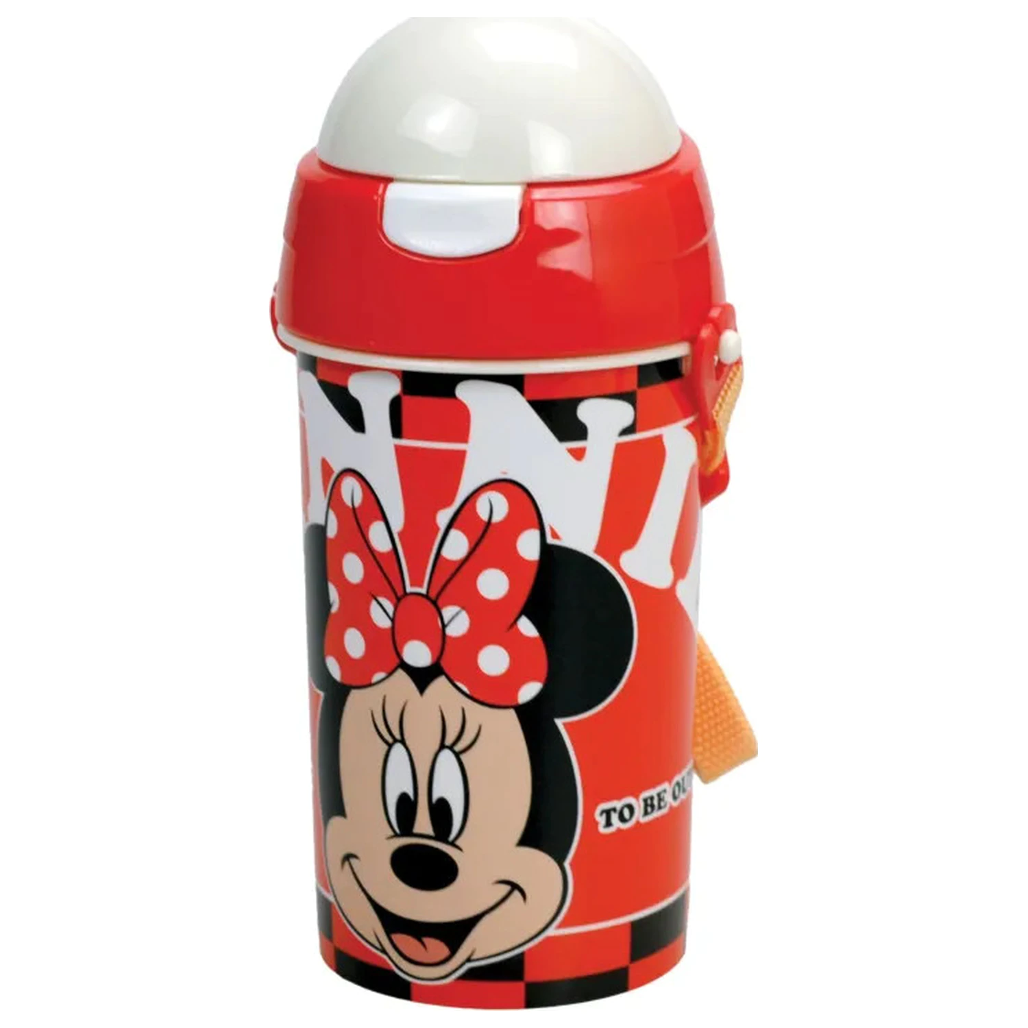 Disney Minnie Bloom plastová fľaša so slamkou a závesom 500 ml produktová fotografia