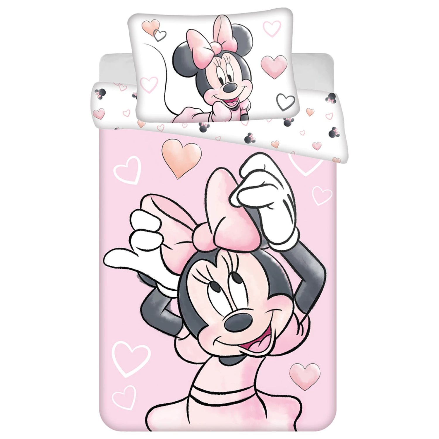 Disney Minnie Blush Pink detský batoľa obliečka na perinu produktová fotografia