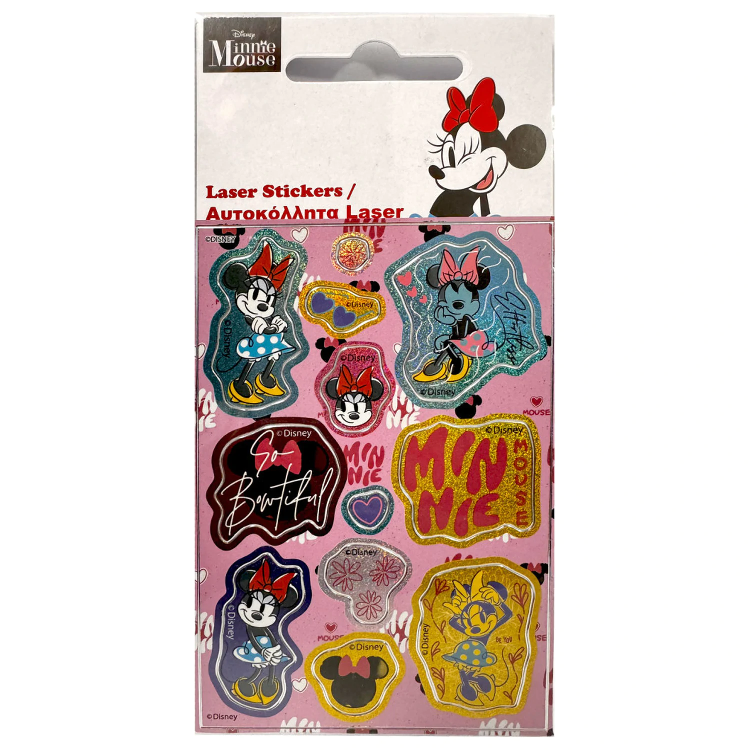 Disney Minnie Bowtiful holografický set nálepiek produktová fotografia
