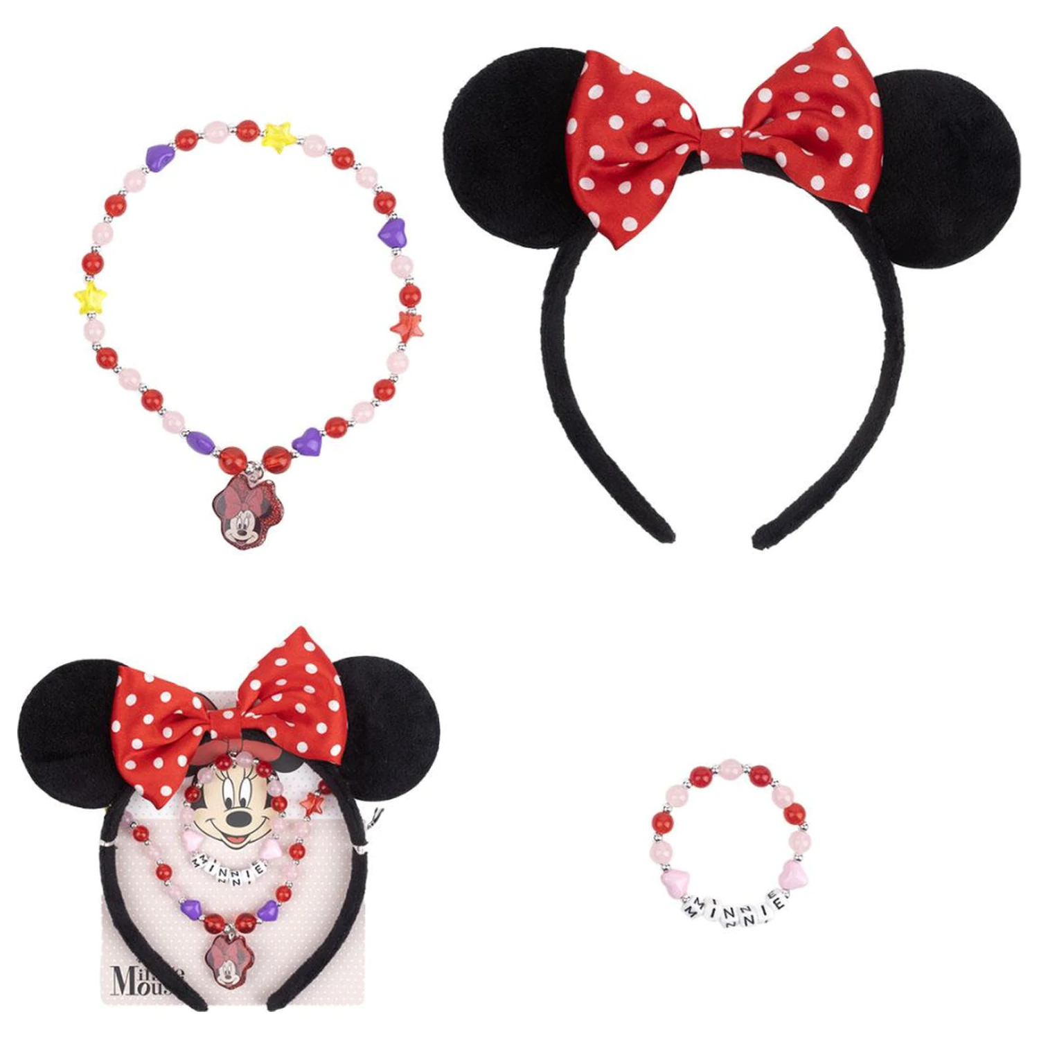 Disney Minnie Charm šperky a súprava čelenky produktová fotografia