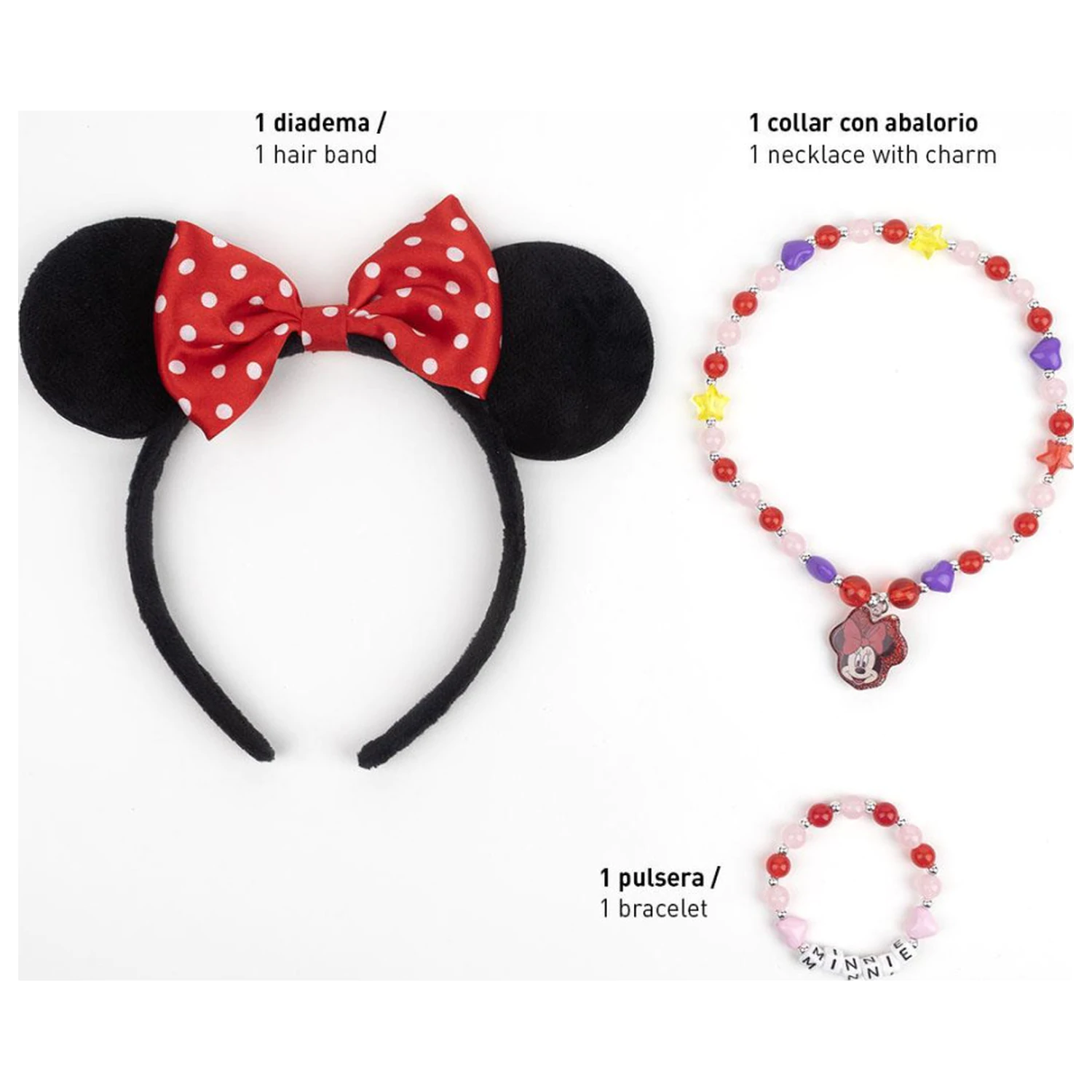 Disney Minnie Charm šperky a súprava čelenky produktová fotografia