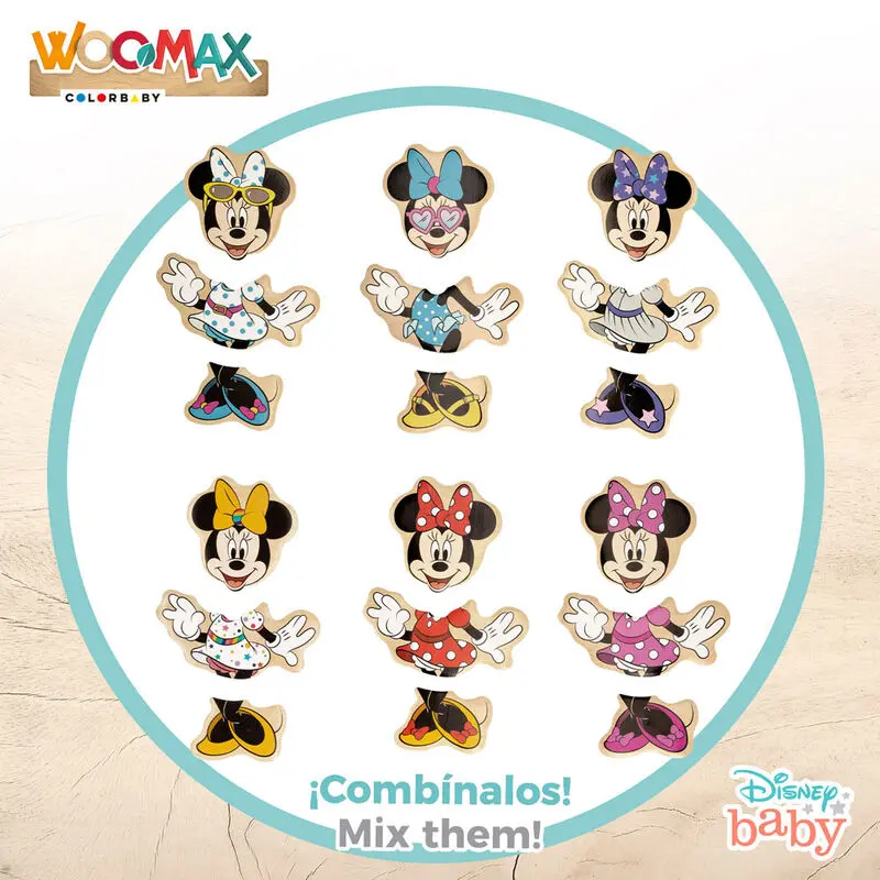 Disney Minnie drevené puzzle 19 ks produktová fotografia