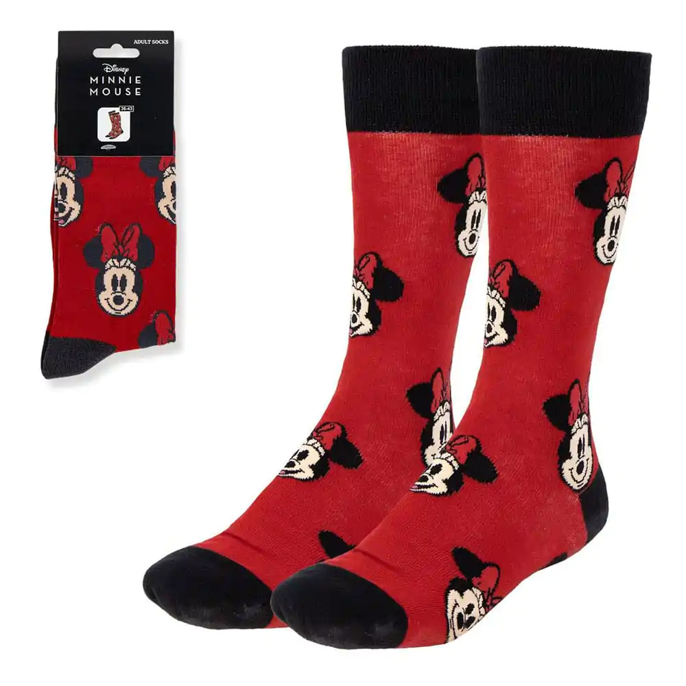 Disney Ponožky Minnie Face Red 36-43 produktová fotografia