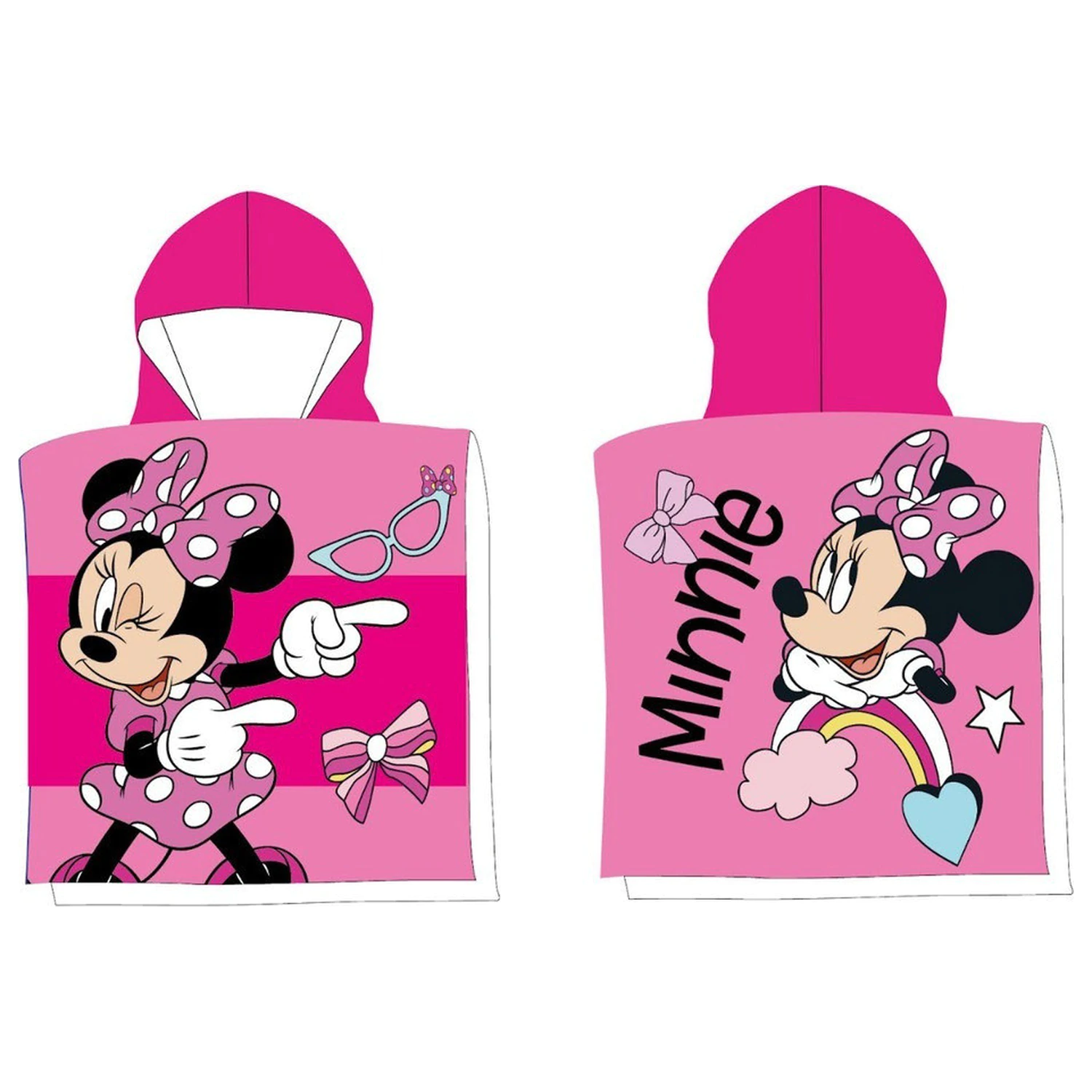 Disney Minnie Fashion Fun plážové pončo osuška 50x100 cm produktová fotografia