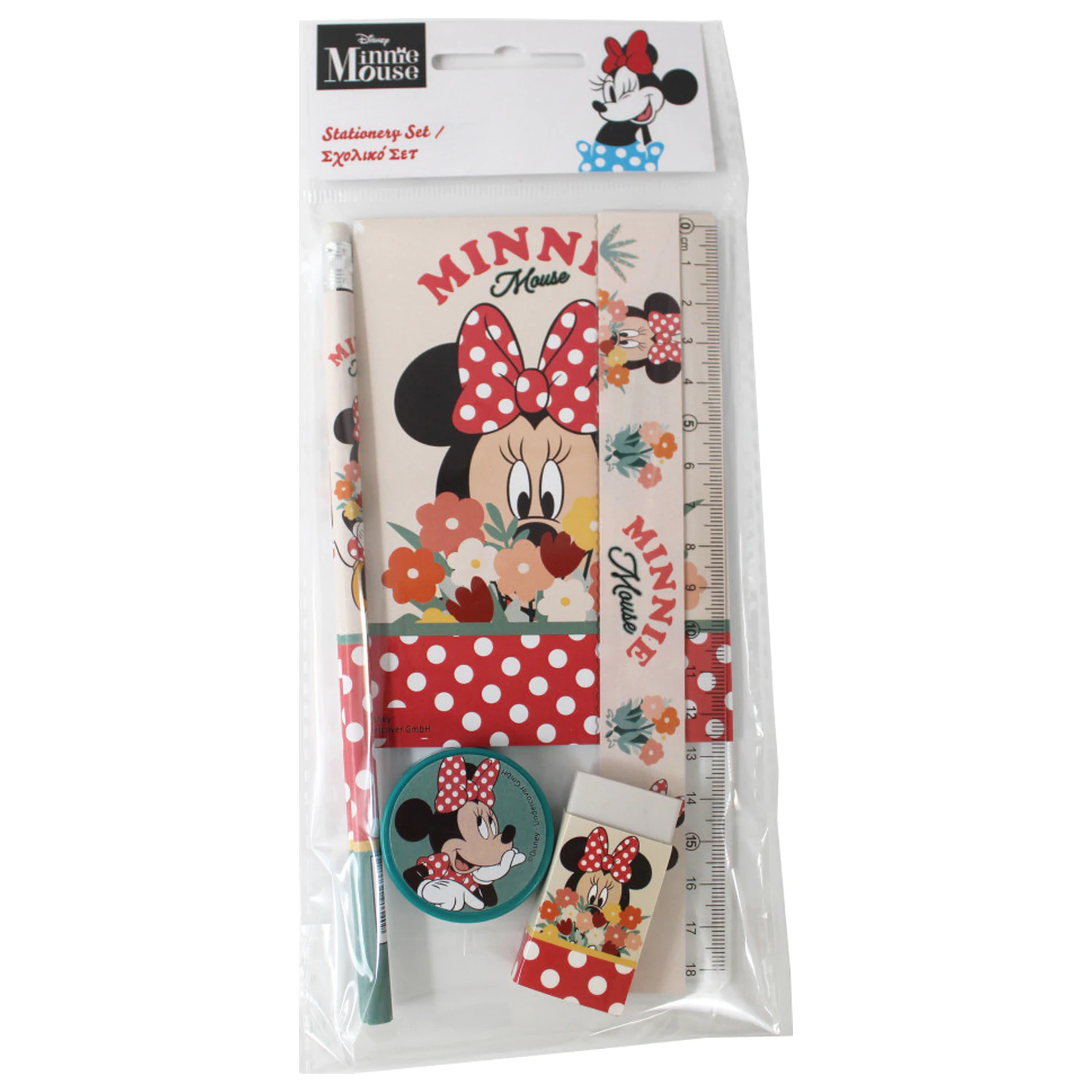 Disney Minnie Floral súprava písacích potrieb 5 kusov produktová fotografia