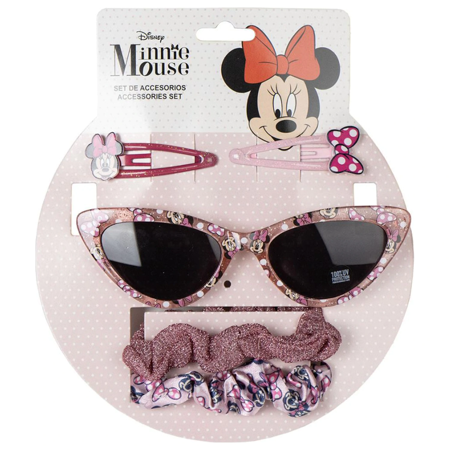 Disney Minnie Trblietavé Slnečné Okuliare a Súprava Vlasových Doplnkov produktová fotografia