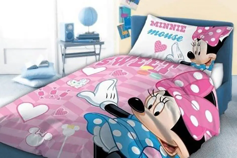Disney Minnie Detský obliečka na prikrývku 100x135cm, 40x60cm produktová fotografia
