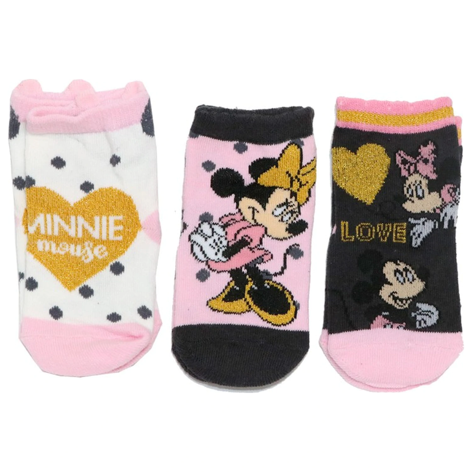 Disney Minnie Heart detské ponožky 0-6 mesiacov produktová fotografia