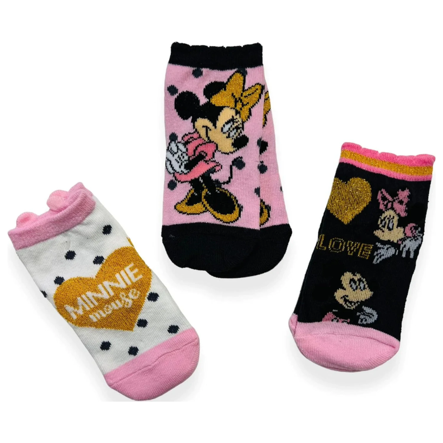 Disney Minnie Heart detské ponožky 0-6 mesiacov produktová fotografia