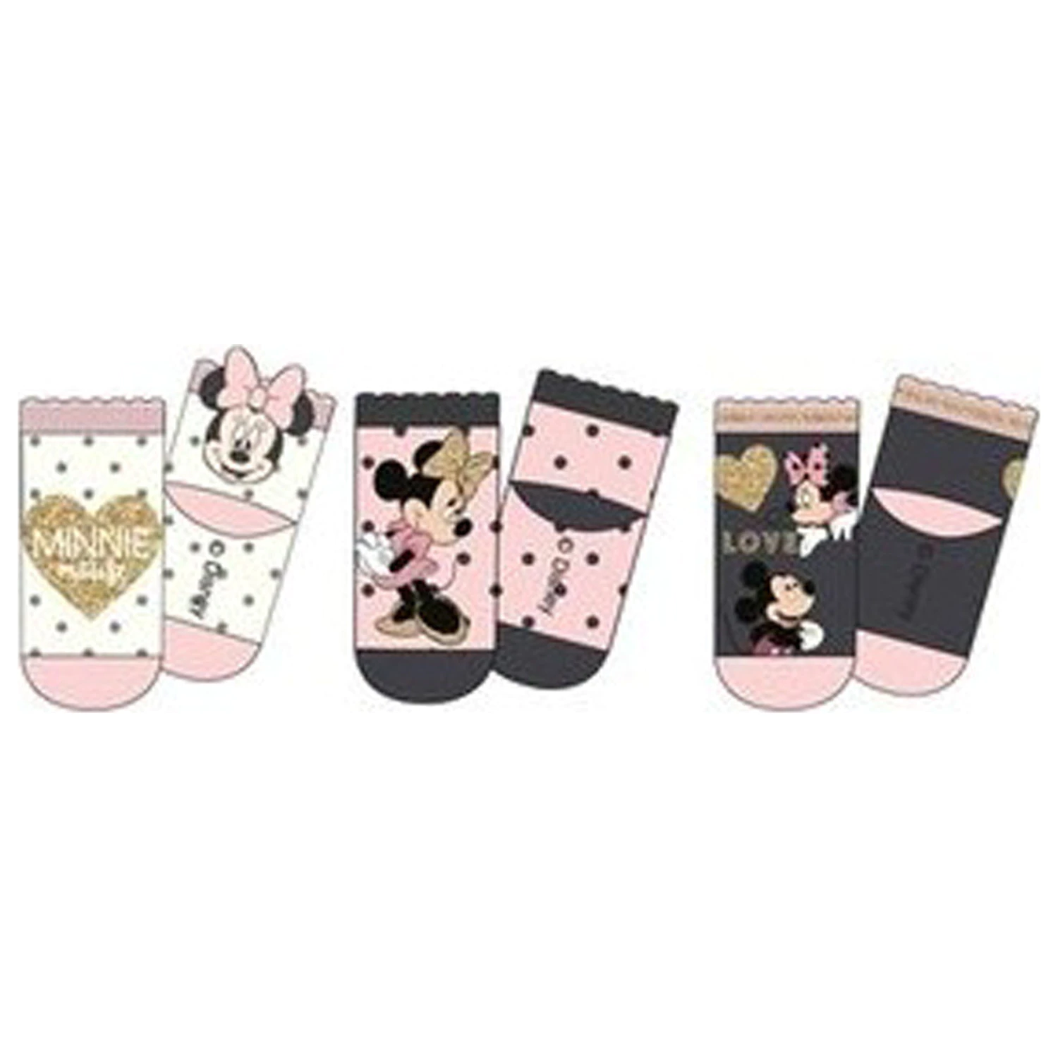 Disney Minnie Heart baby ponožky 6/12 mesiacov produktová fotografia