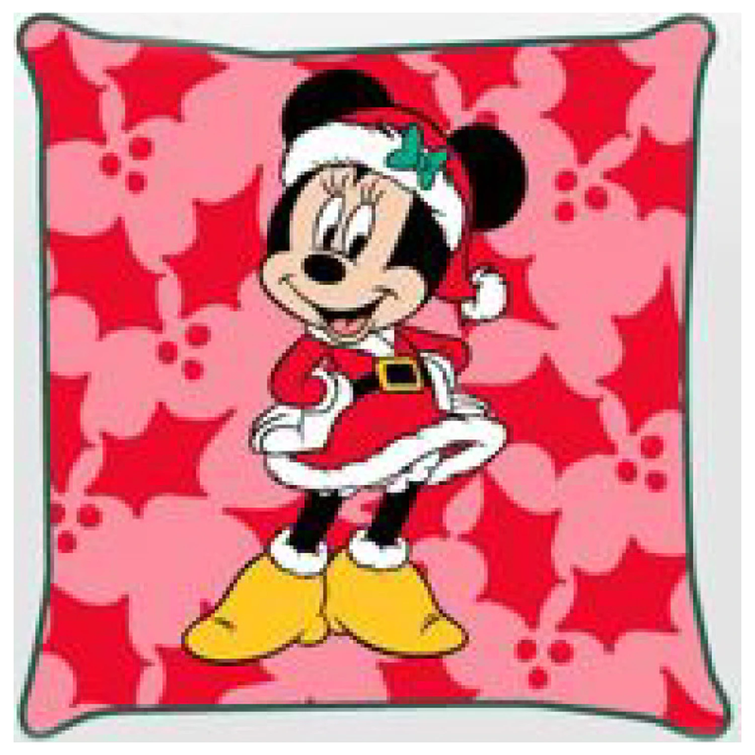 Disney Minnie Holly vianočná obliečka na vankúš produktová fotografia