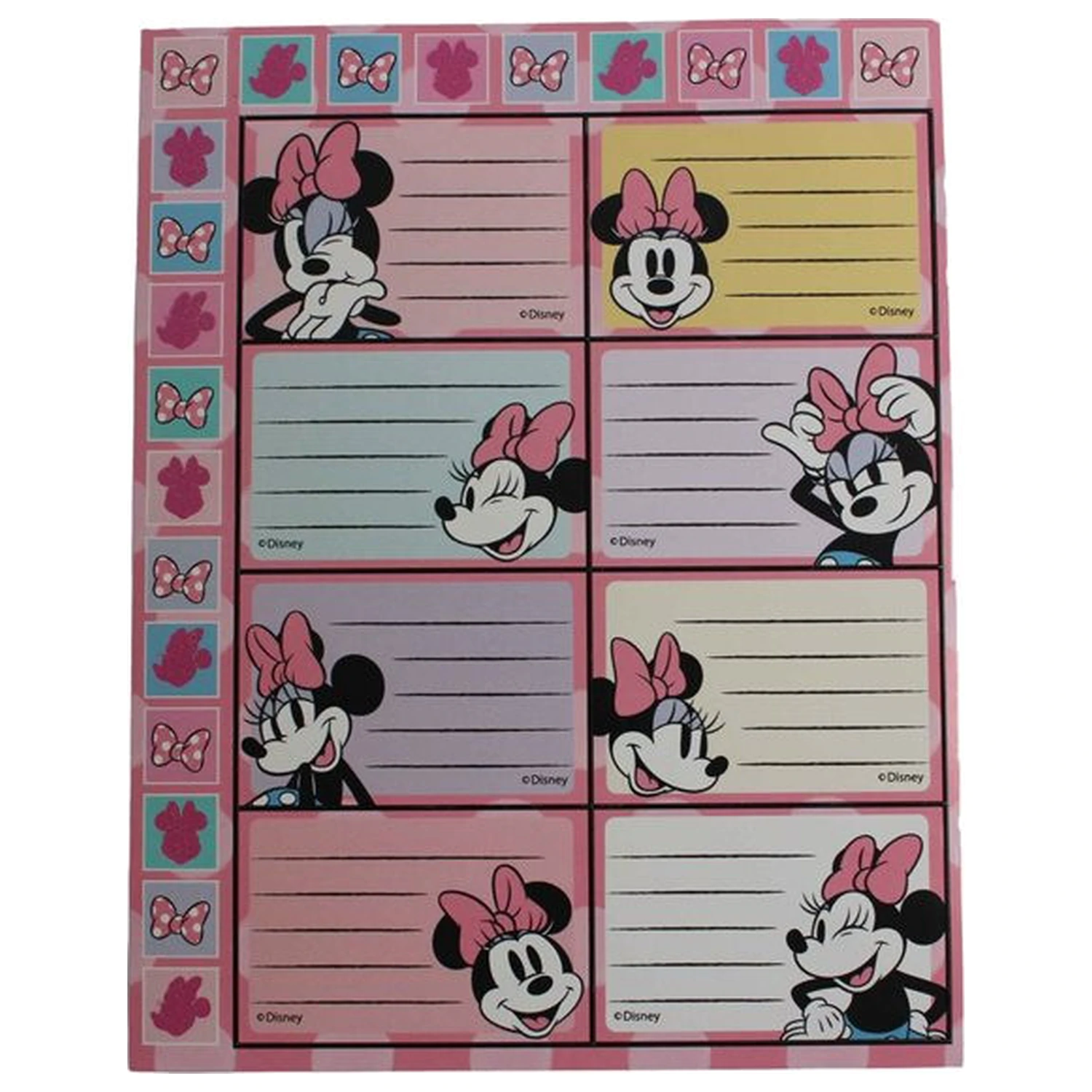 Disney Minnie Joy menovka na zošit s nálepkami 16 kusov produktová fotografia