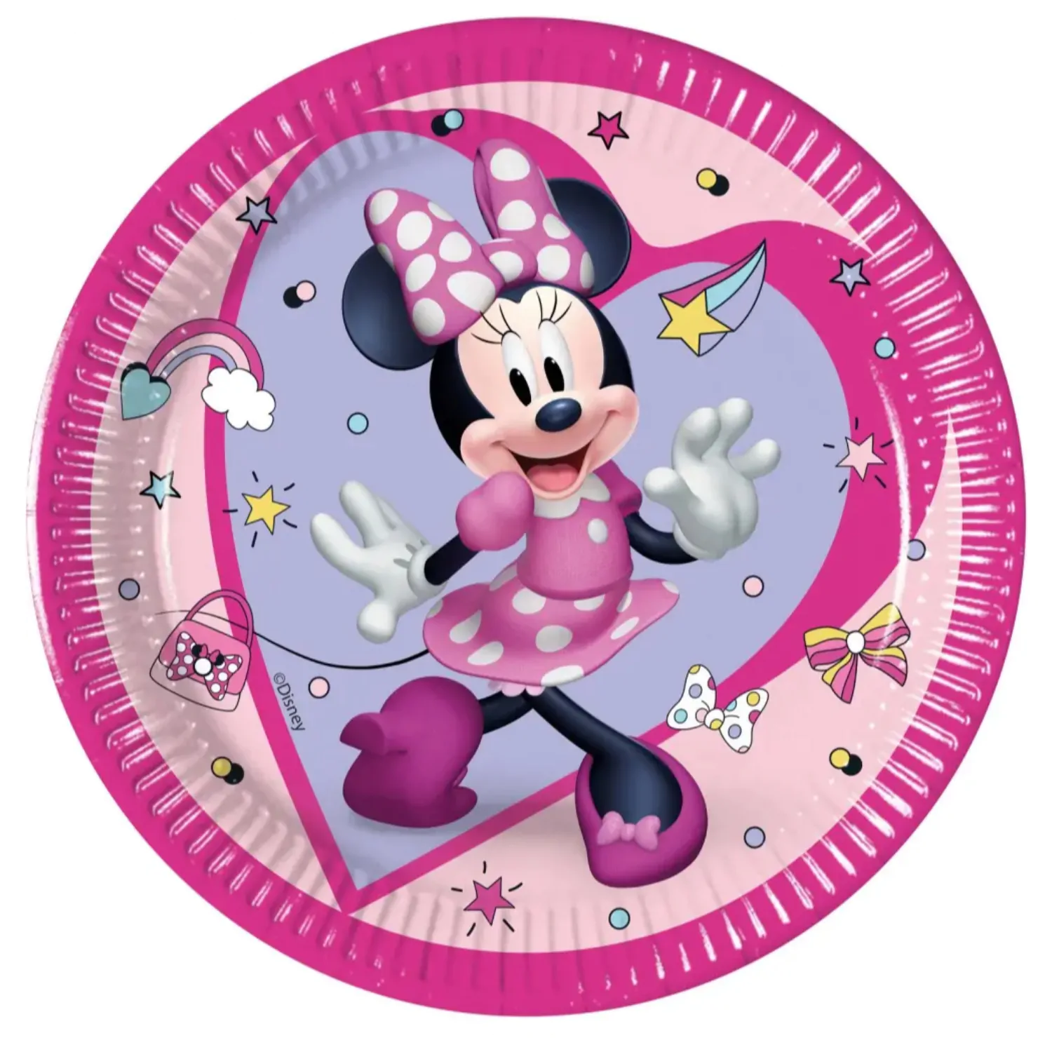 Disney Minnie Junior papierové taniere 8 ks 20 cm FSC produktová fotografia