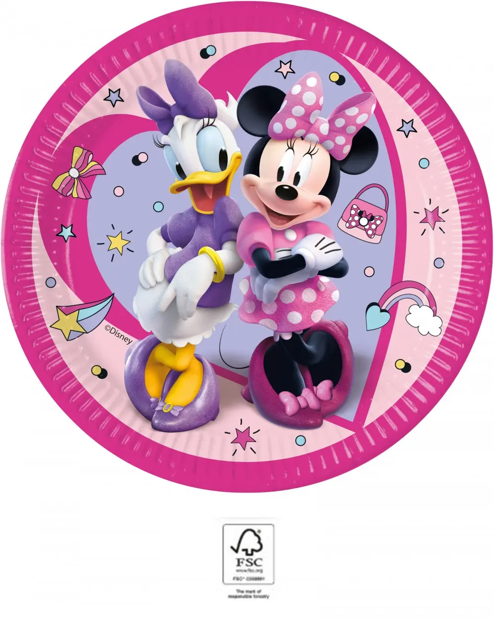 Disney Minnie Junior papierové taniere 8 ks 23 cm FSC produktová fotografia