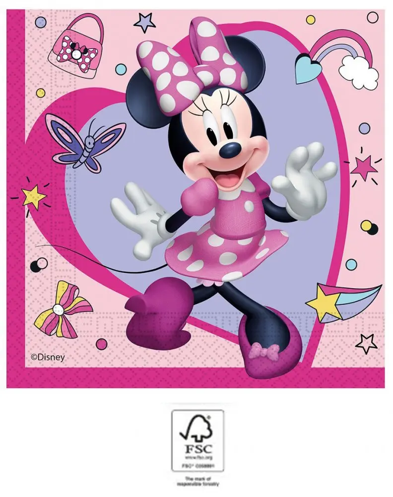Disney Minnie Junior Servítky 20 ks 33x33 cm FSC produktová fotografia