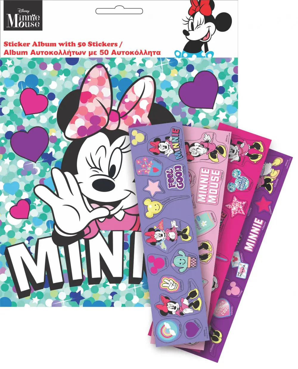 Disney Minnie Nálepkový album s 50 nálepkami produktová fotografia