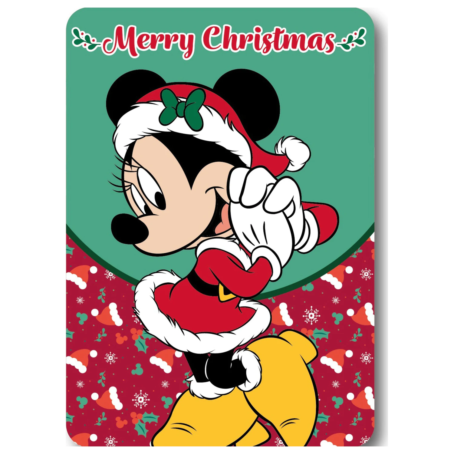 Disney Minnie Merry Moments vianočná fleecová deka produktová fotografia