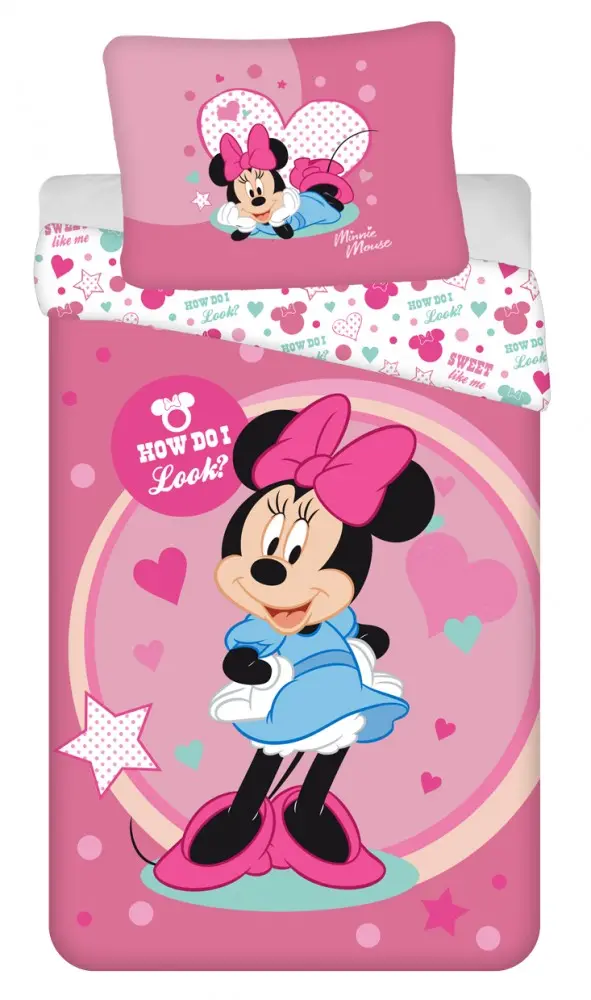 Disney Minnie Microfiber obliečka na paplón 140x200cm, 70x90cm produktová fotografia