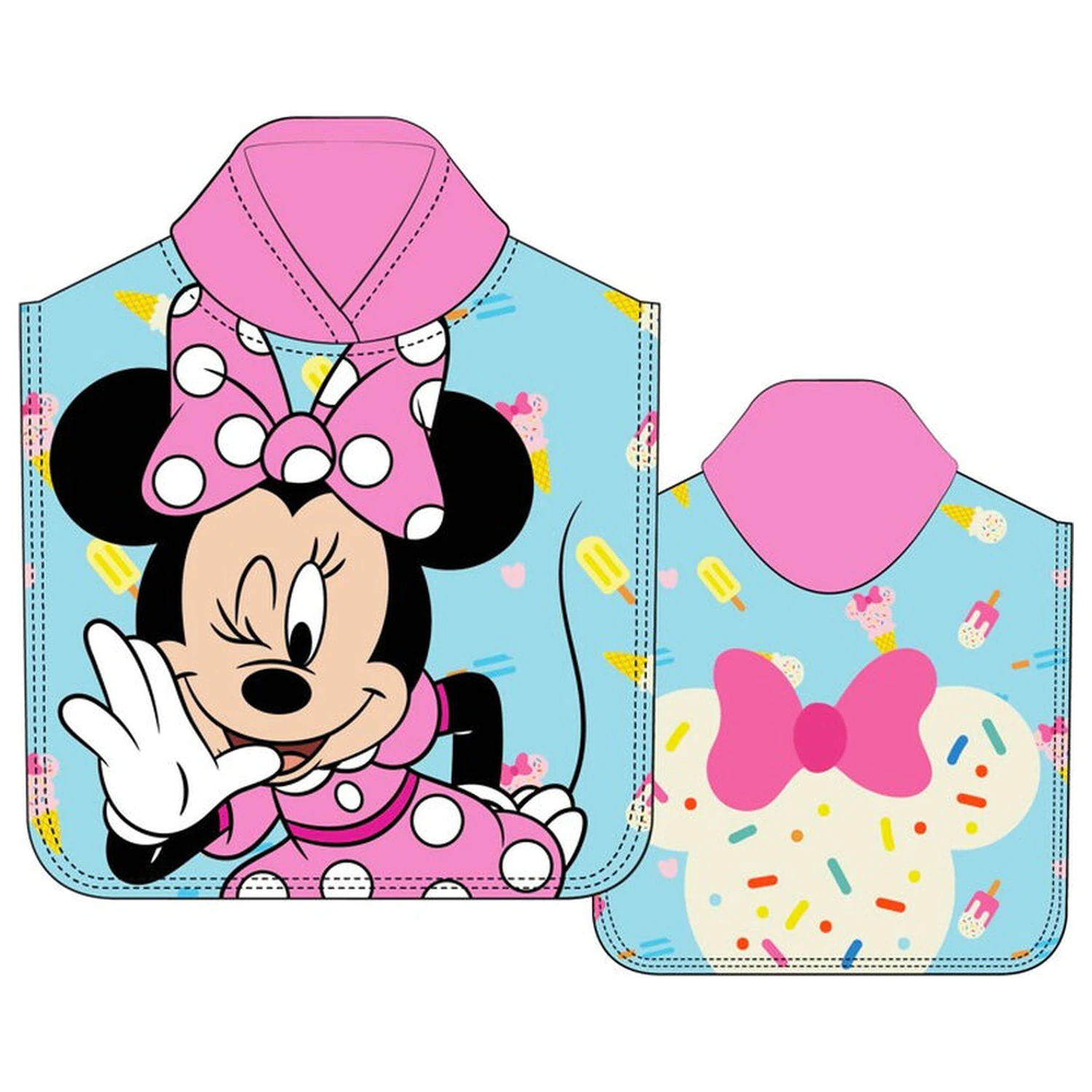 Disney Minnie mikrovláknový uterák typu pončo produktová fotografia