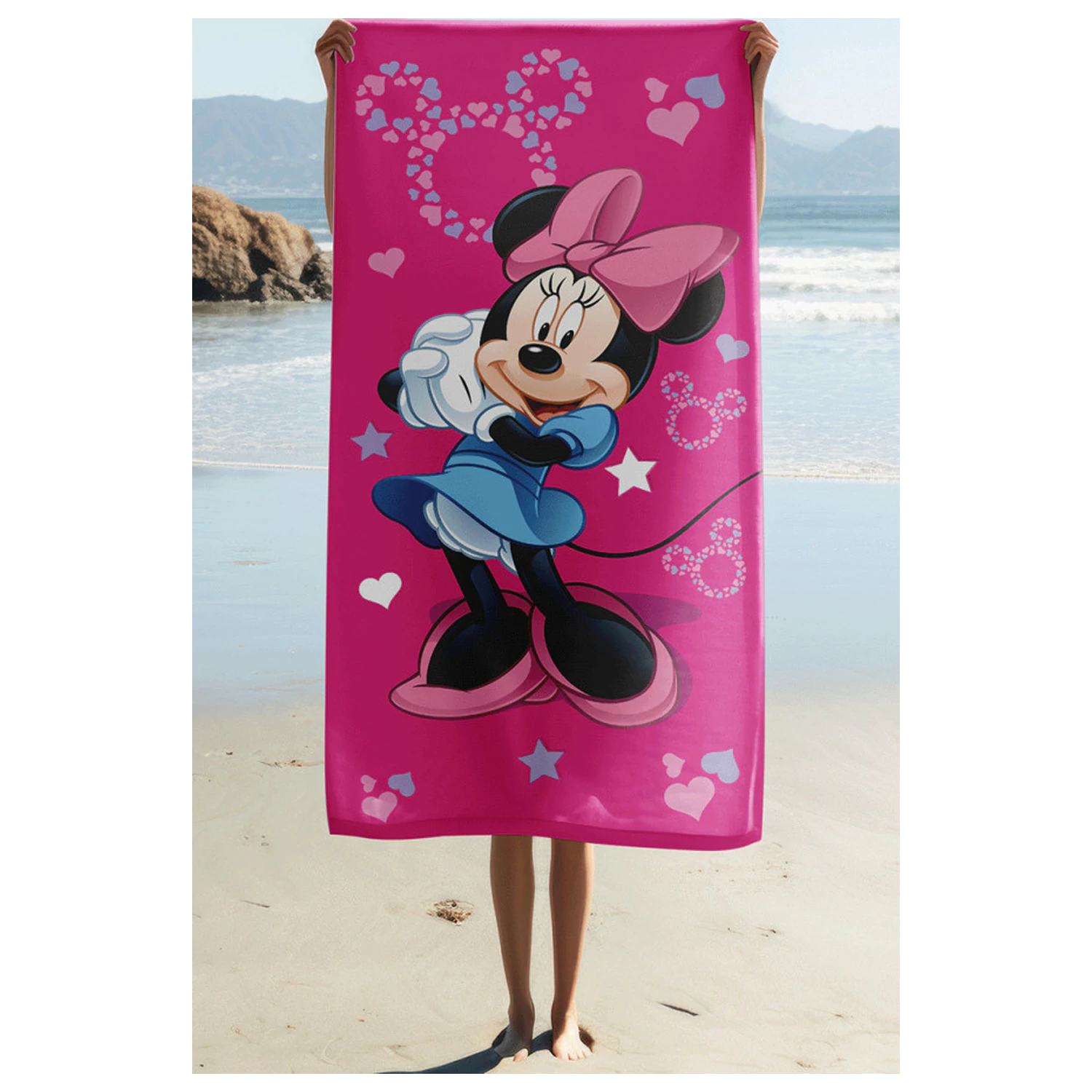 Disney Minnie Pink Star Uterák 70x140cm produktová fotografia
