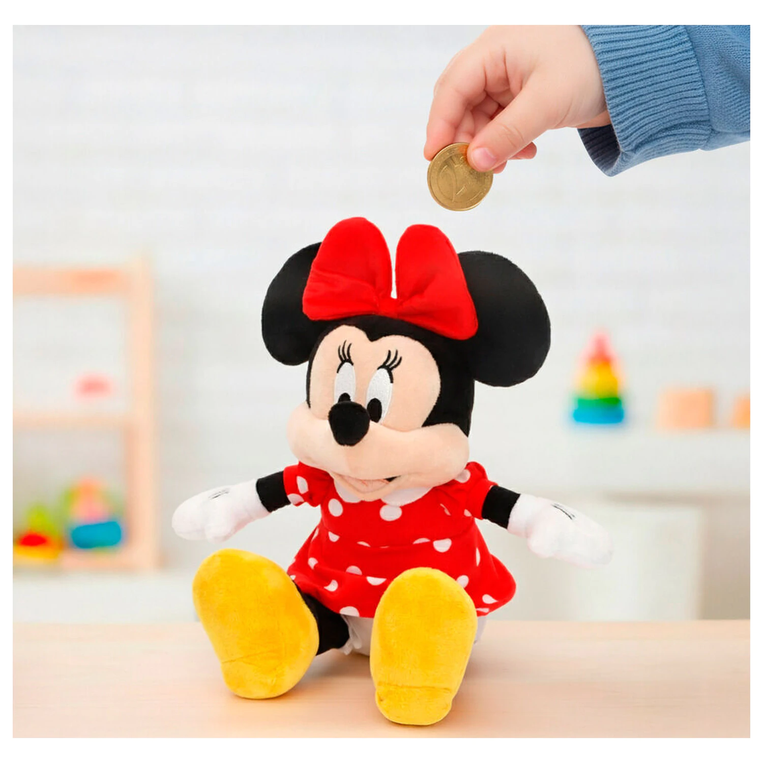Disney Minnie pokladnička plyšová hračka 20 cm produktová fotografia