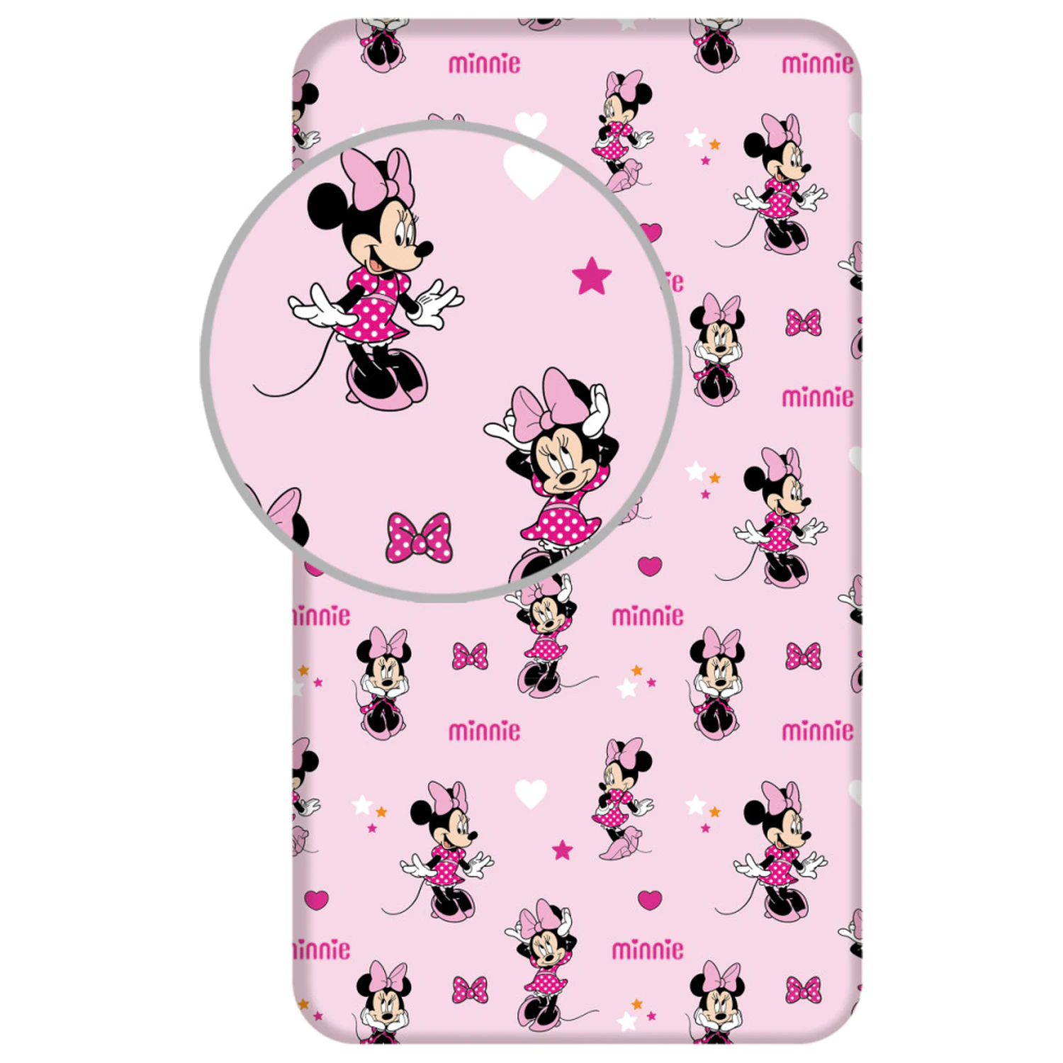 Disney Minnie Pretty in Pink Plachta s gumou 90x200 cm produktová fotografia