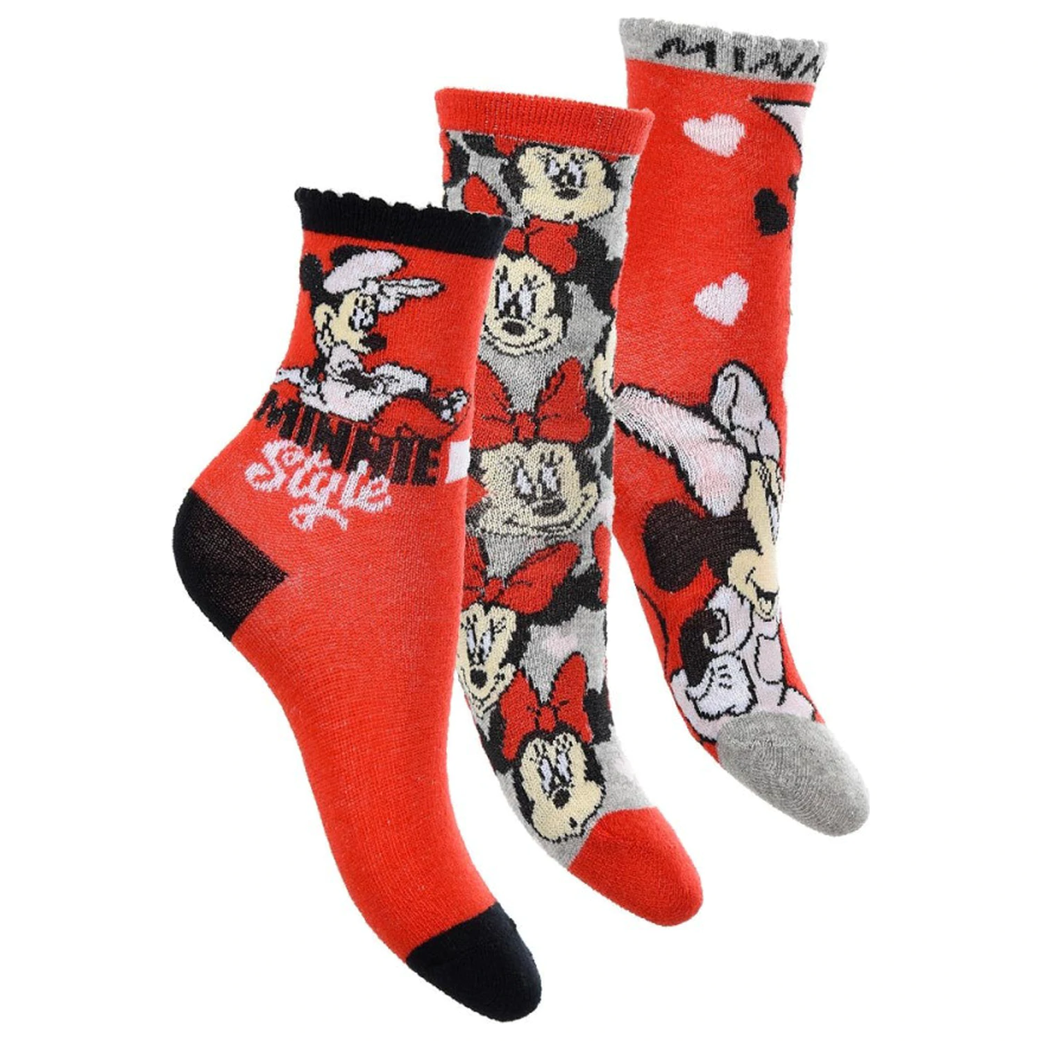 Disney Minnie Red Style detské ponožky 27/30 produktová fotografia