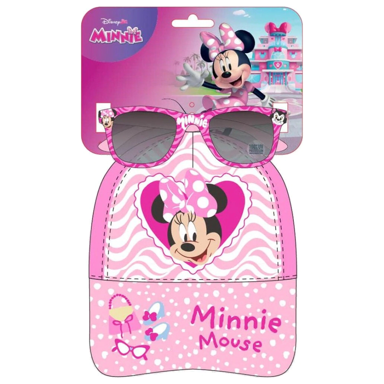 Disney Minnie šiltovka + slnečné okuliare produktová fotografia
