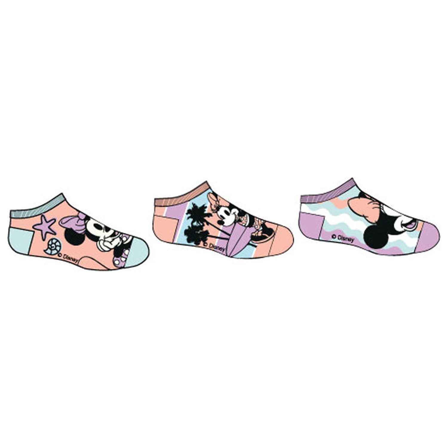 Disney Minnie Seaside detské tajné ponožky 27/30 produktová fotografia