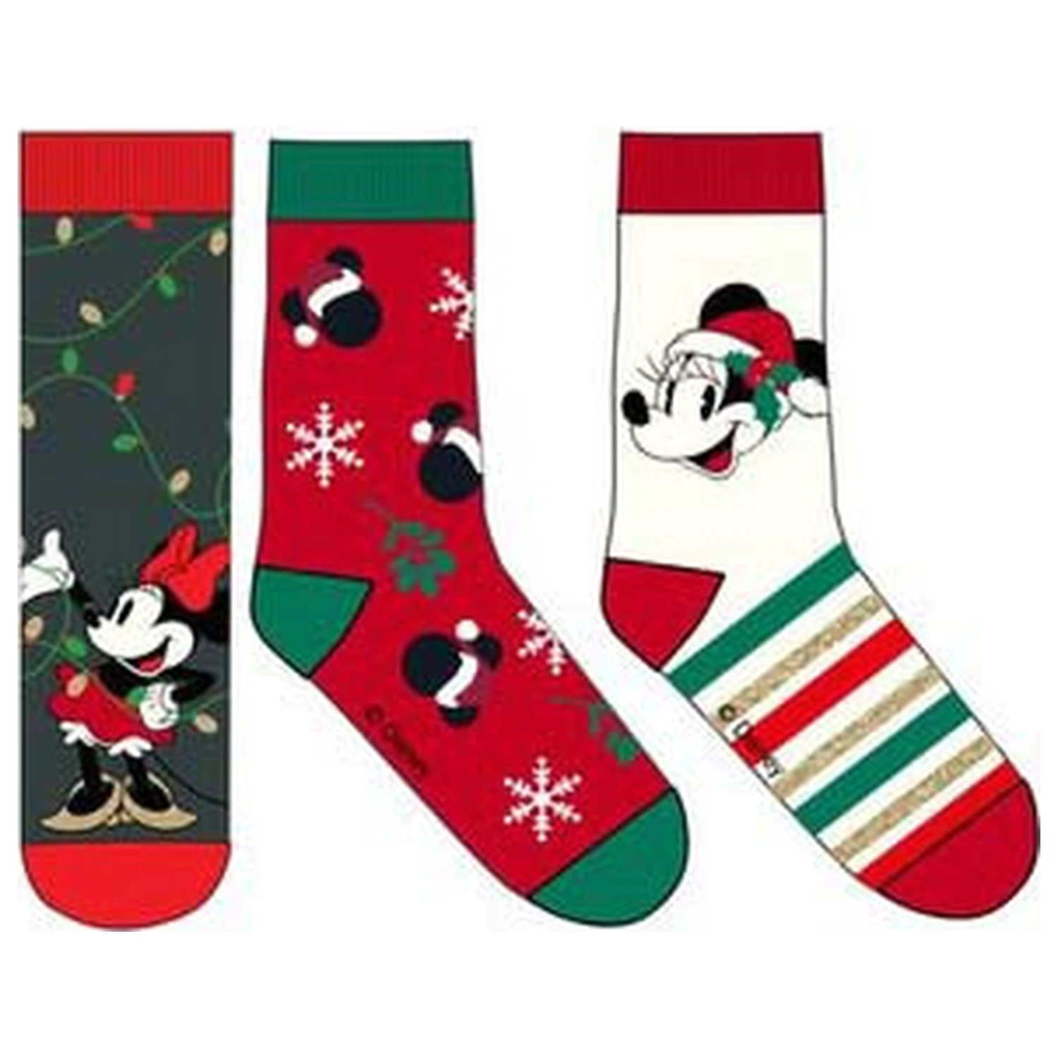 Disney Minnie Skylight Christmas dámske ponožky 39/41 produktová fotografia