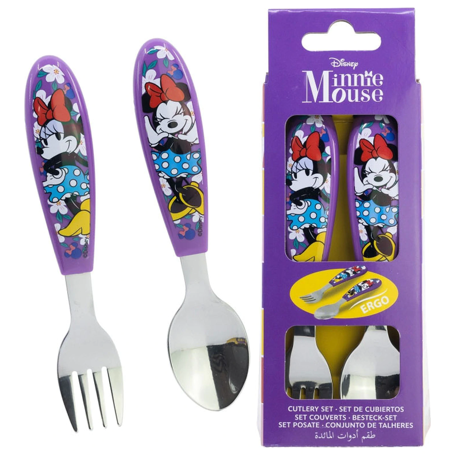 Disney Minnie Sunshine kovový ergonomický príbor set – 2 kusy produktová fotografia