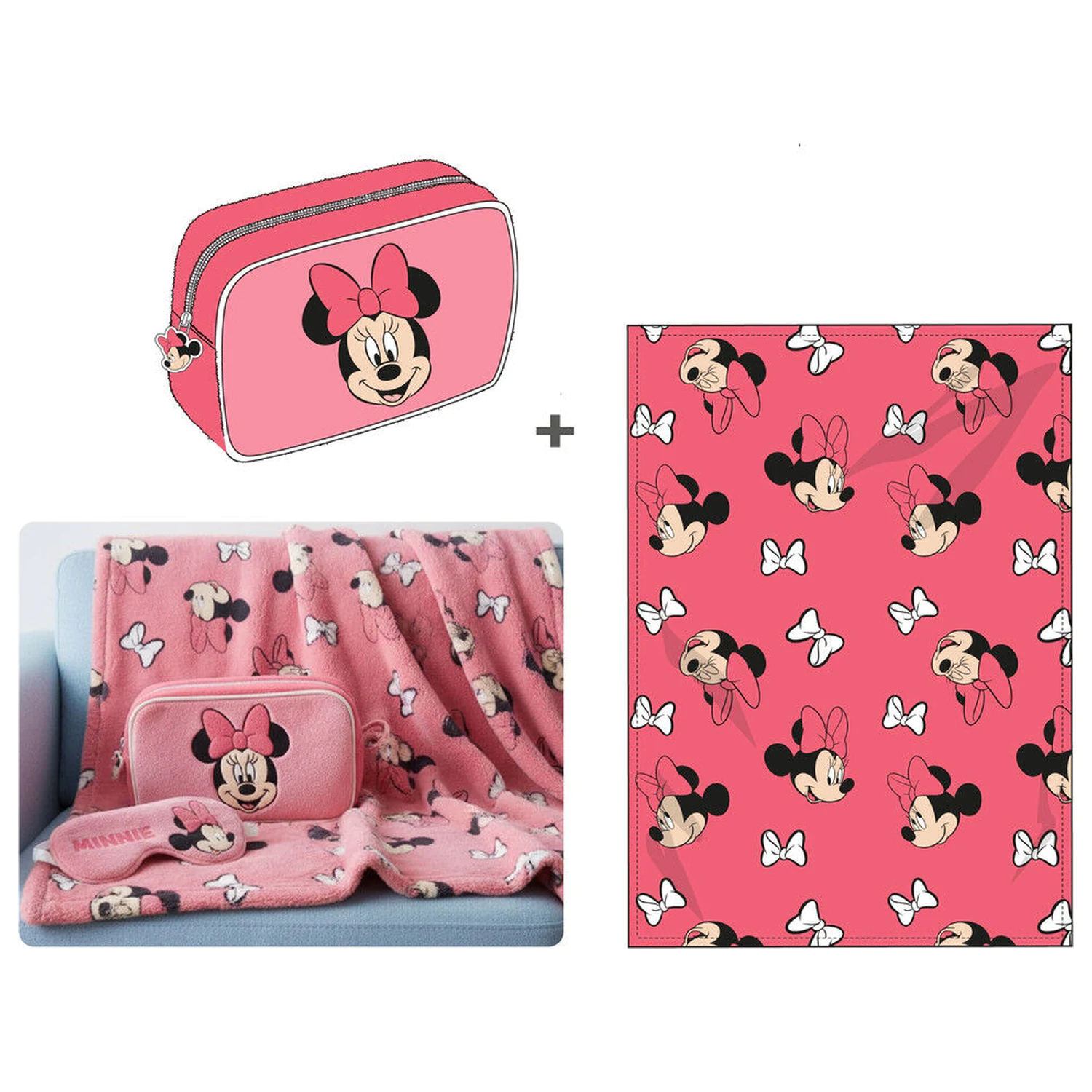 Disney Minnie set deka + obal 100x140cm produktová fotografia