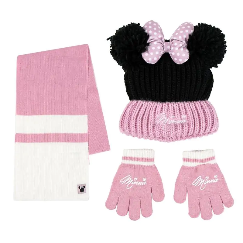 Disney Minnie zimný set nákrčník čiapka rukavice produktová fotografia