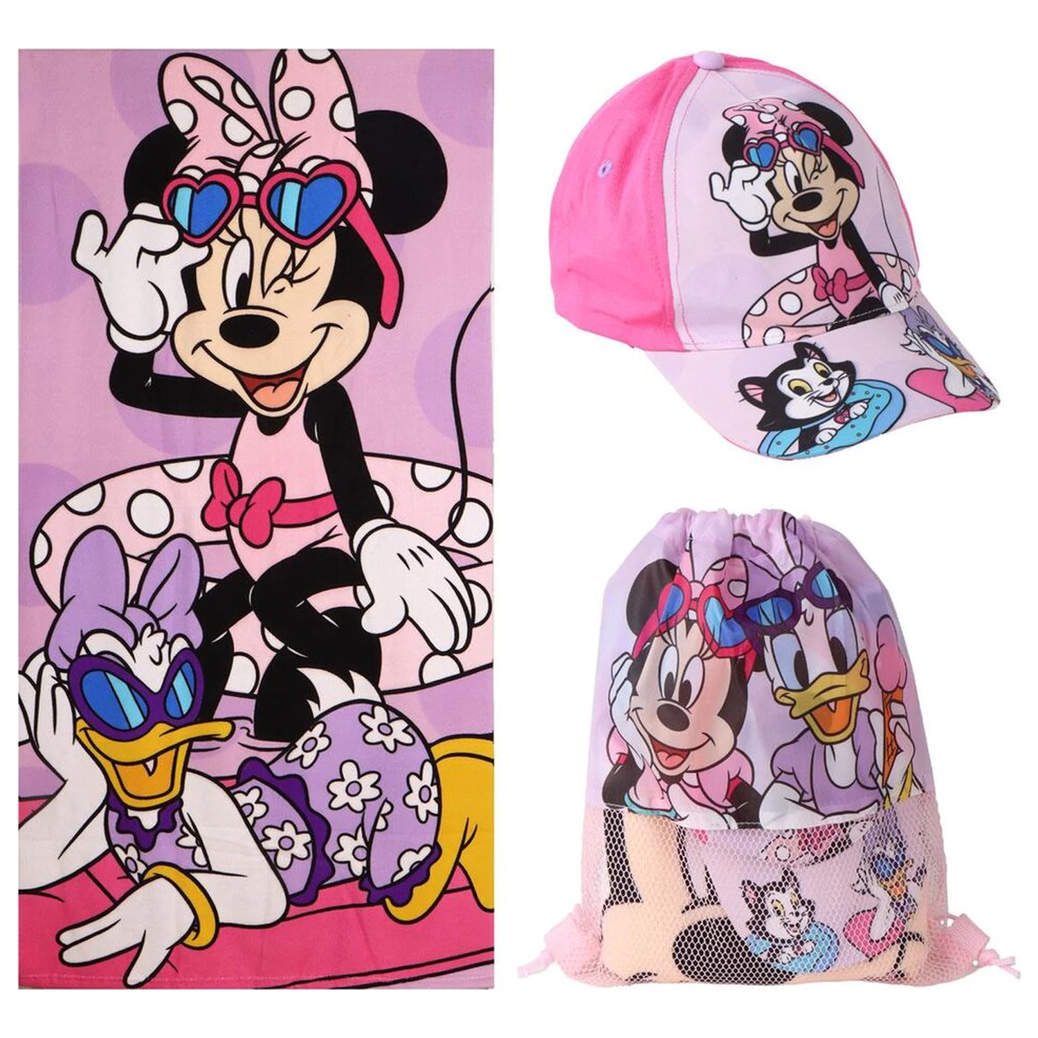 Disney Minnie sada uterák + taška + čiapka produktová fotografia