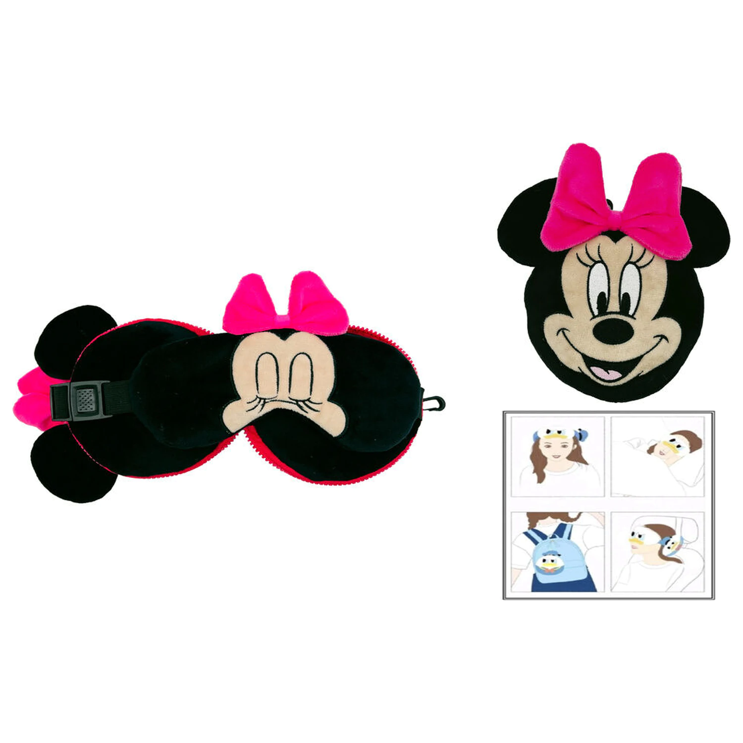 Disney Minnie cestovný vankúš + maska produktová fotografia
