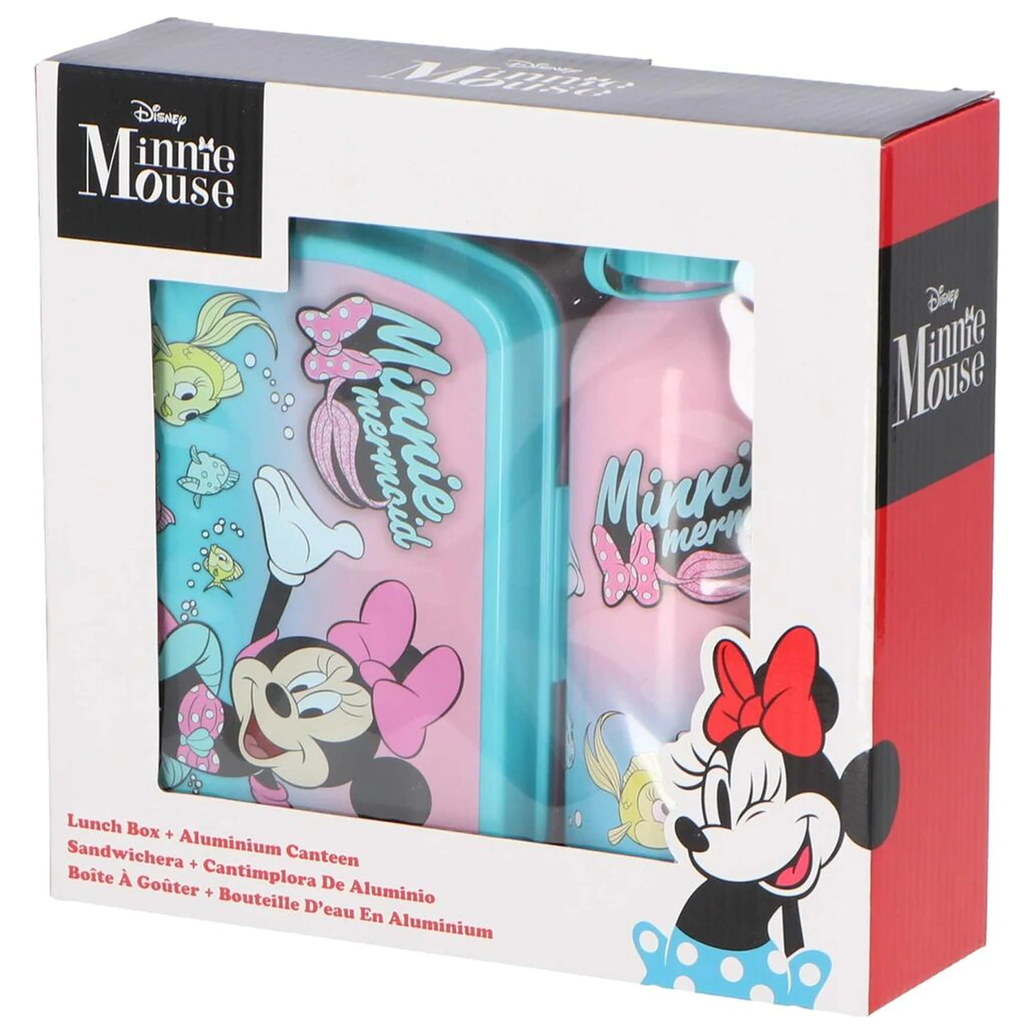 Disney Minnie Obedový box + hliníková fľaša set 500 ml produktová fotografia